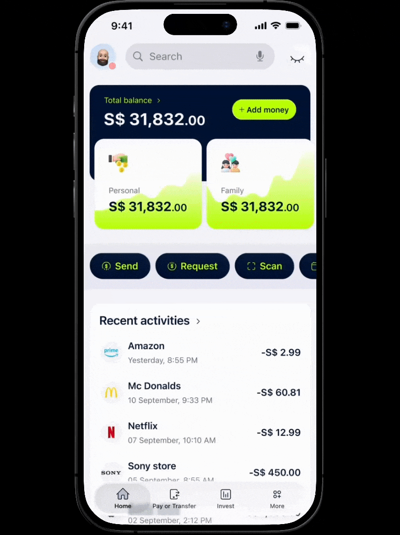 Mobile App Interface